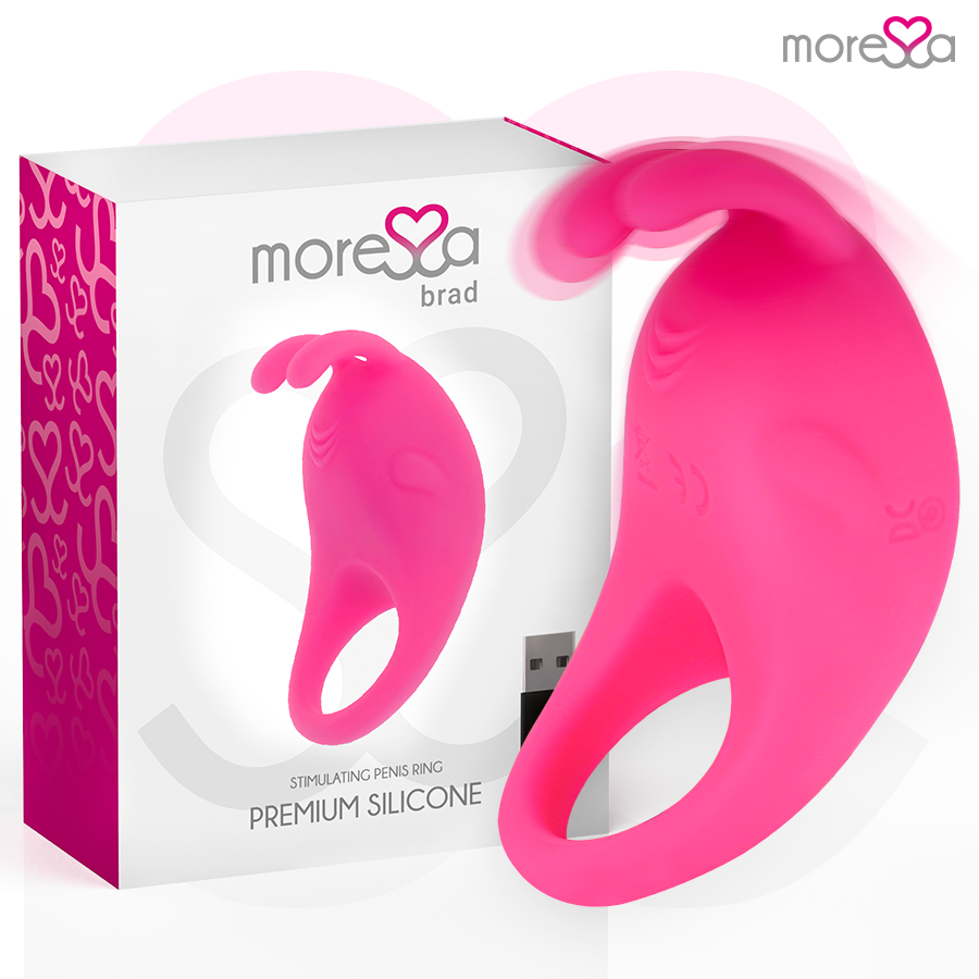 MORESSA - BRAD PREMIUM SILICONE RECHARGEABLE PINK