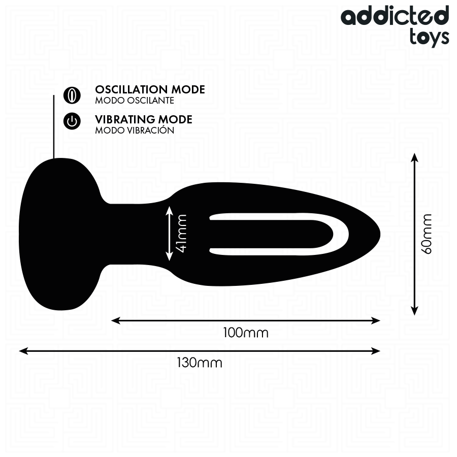 ADDICTED TOYS - ANAL PLUG WITH VIBRATING TONGUE AND REMOTE CONTROL - Image 7