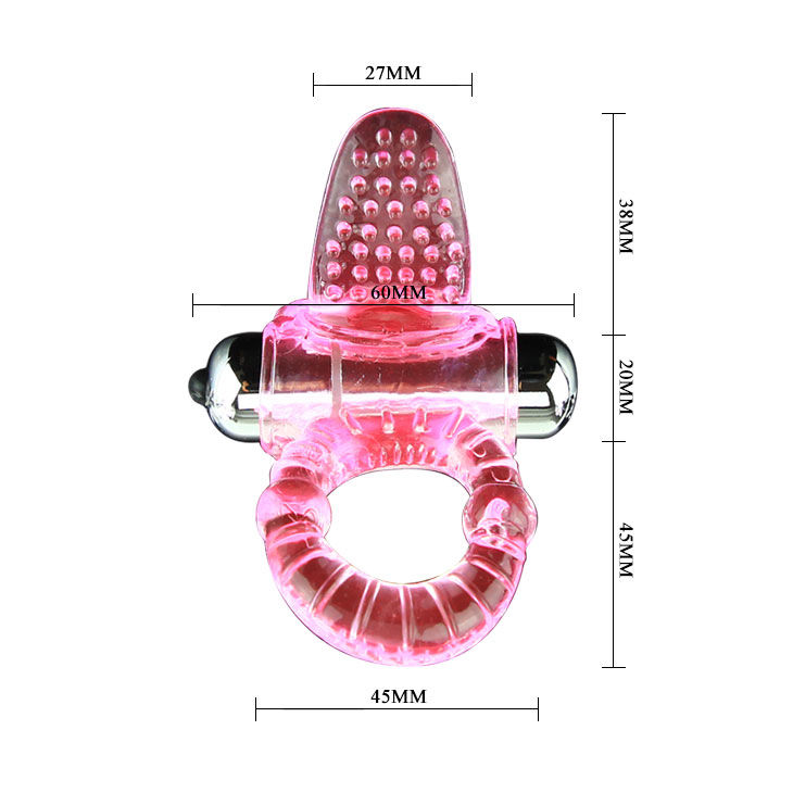 BAILE - SWEET ABS 10 RHYTHMS RING PINK VIBRATOR PENIS RING - Image 4
