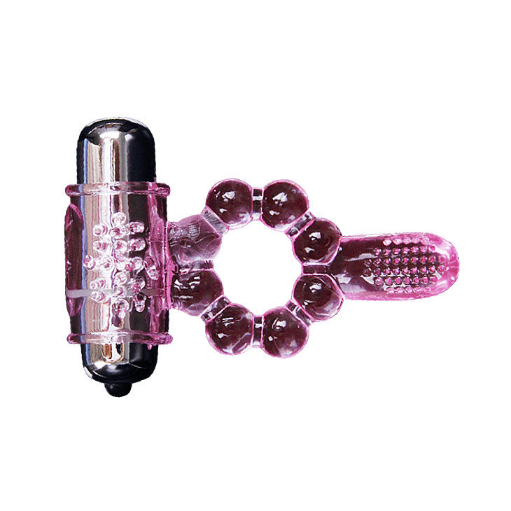 BAILE - SILICONE RING 10 TONGUE RHYTHMS WITH PINK VIBRATION - Image 6