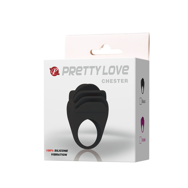 PRETTY LOVE - CHESTER BLACK VIBRATOR RING - Image 9