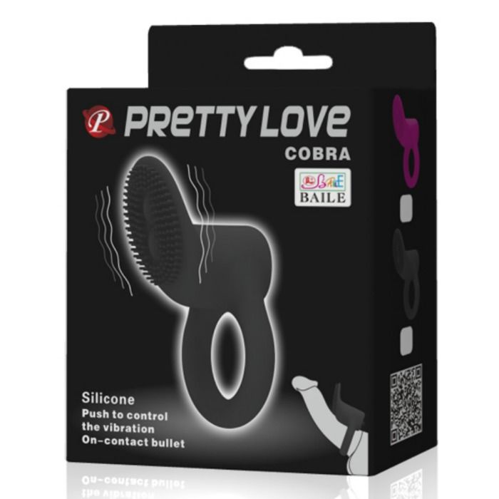 PRETTY LOVE - COBRA VIBRATOR RING BLACK - Image 7