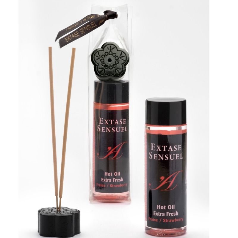 EXTASE SENSUAL - MASSAGE OIL WITH EXTRA FRESH STRAWBERRY EFFECT 100 ML - Image 2