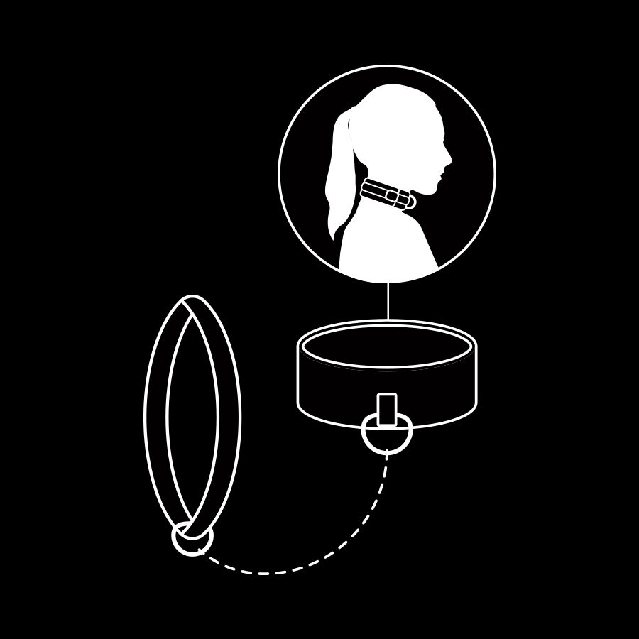 FETISH SUBMISSIVE - NOPRENE LINING CHAIN NECKLACE - Image 11