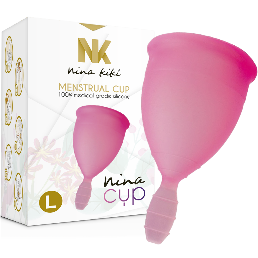NINA KIKÍ - MENSTRUAL CUP PINK - SIZE L - Image 8