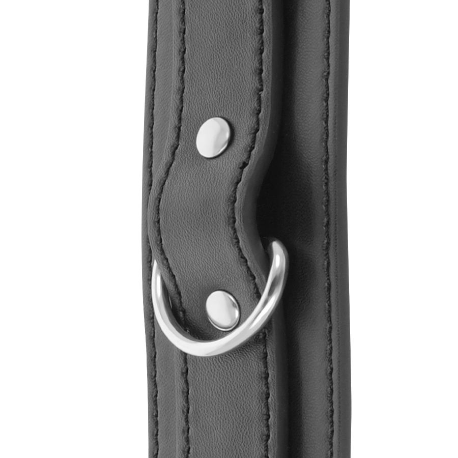 DARKNESS - BLACK ADJUSTABLE HANDCUFFS WITH DOUBLE REINFORCEMENT TAPE - Image 4