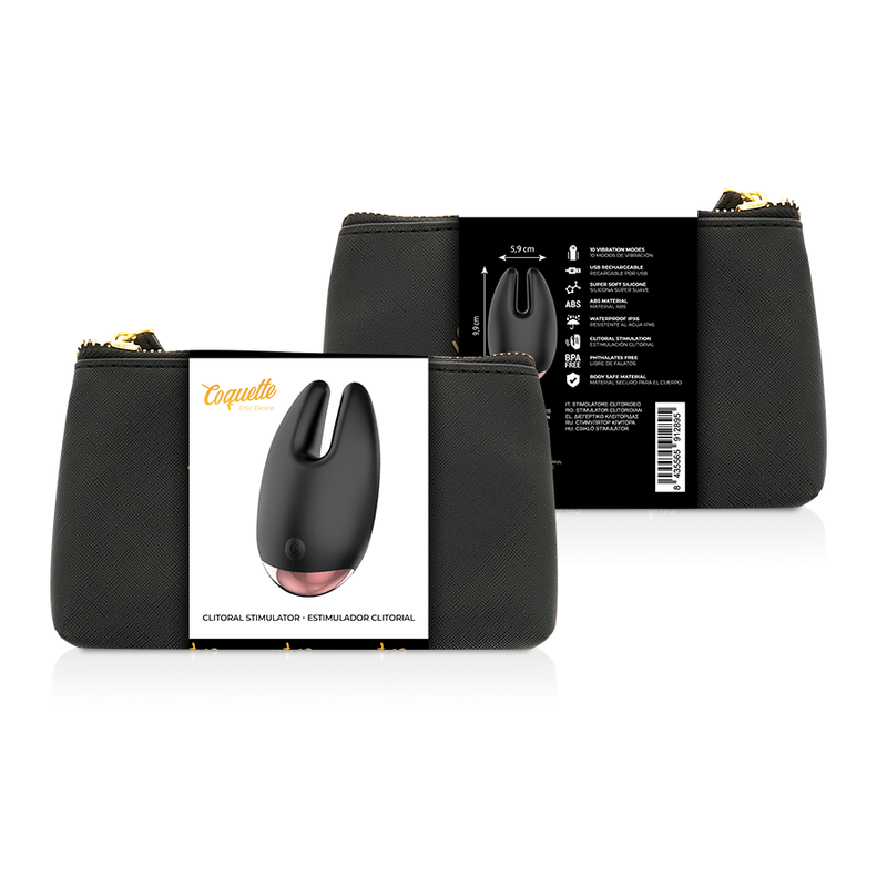 COQUETTE CHIC DESIRE - CLITORIAL STIMULATOR BLACK / GOLD - Image 2