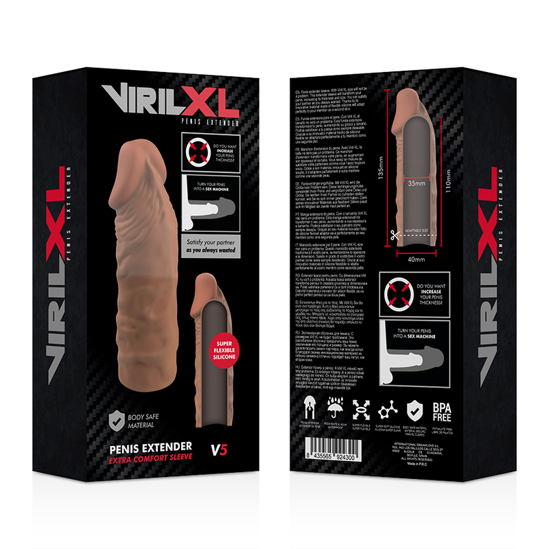 VIRILXL - LIQUID SILICONE V5 BROWN PENIS EXTENSION - Image 9