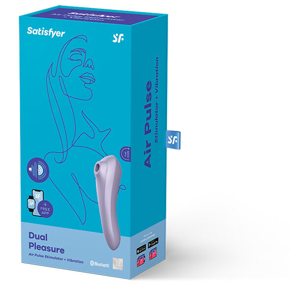 SATISFYER - DUAL PLEASURE AIR PULSE VIBRATOR MAUVE - Image 2