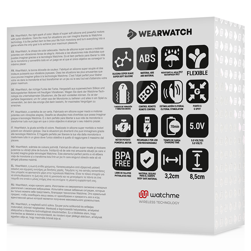 WEARWATCH - WATCHME DUAL TECHNOLOGY VIBRATOR INDIGO / JET - Image 6