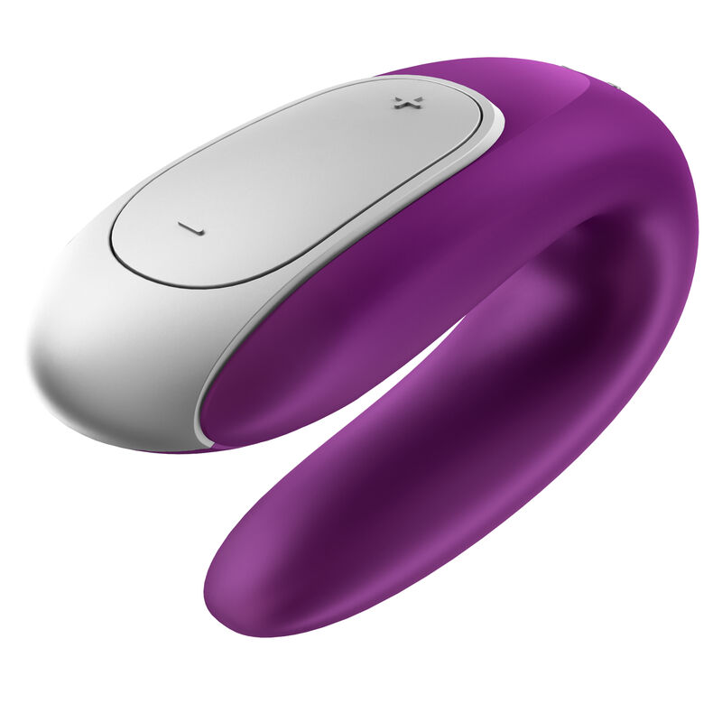 SATISFYER - DOUBLE FUN PARTNER VIBRATOR PURPLE - Image 9