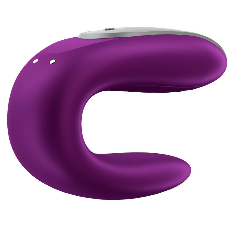 SATISFYER - DOUBLE FUN PARTNER VIBRATOR PURPLE - Image 10