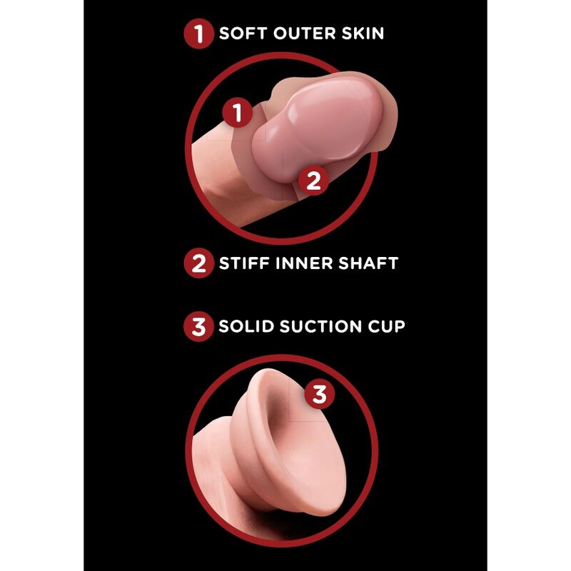 KING COCK - PLUS 3D DILDO SWINGING BALLS 20.3 CM - Image 6