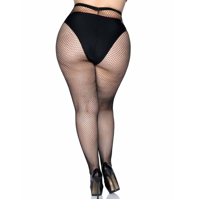 LEG AVENUE - FISHNET PANTYHOSE PLUS SIZE - Image 4
