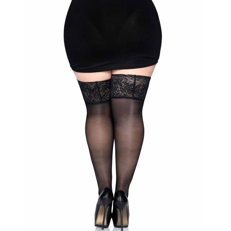 LEG AVENUE - STAY UPS SHEER THIGH HIGH PLUS SIZE - Image 4