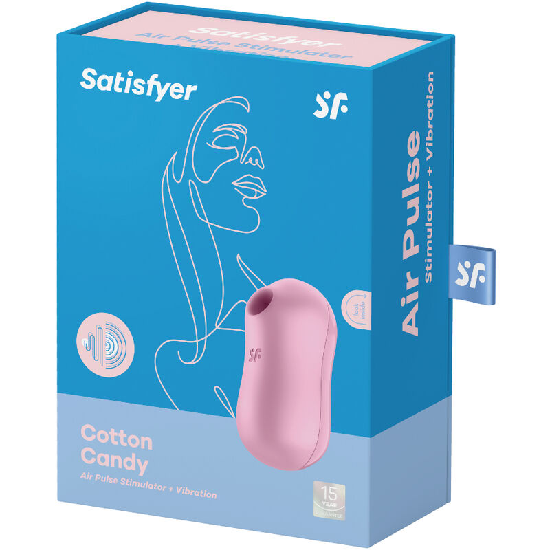 SATISFYER - COTTON CANDY AIR PULSE STIMULATOR & VIBRATOR LILAC - Image 3