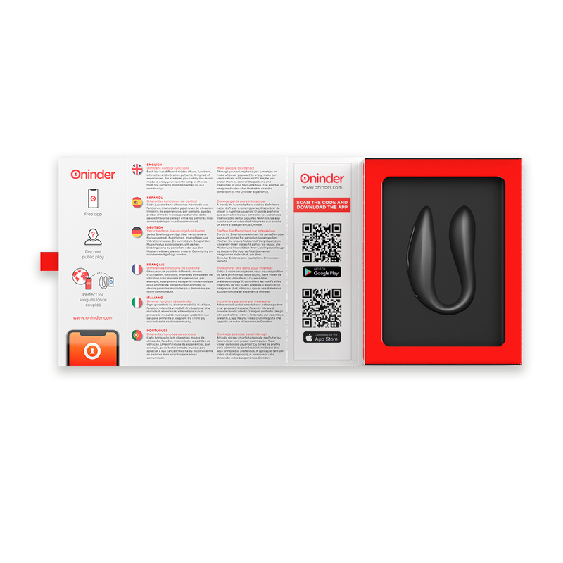 ONINDER - LISBOA BLACK G-POINT & CLITORIS STIMULATOR - FREE APP - Image 5