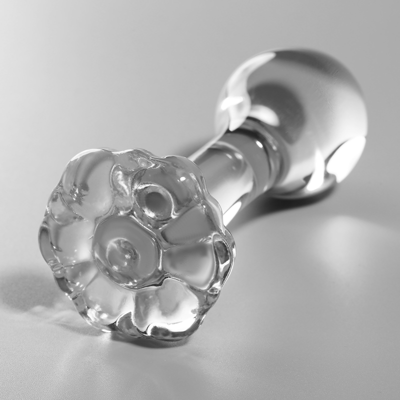 NEBULA SERIES BY IBIZA - MODEL 2 ANAL PLUG BOROSILICATE GLASS CLEAR 11 CM -O- 3.5 CM - Image 2
