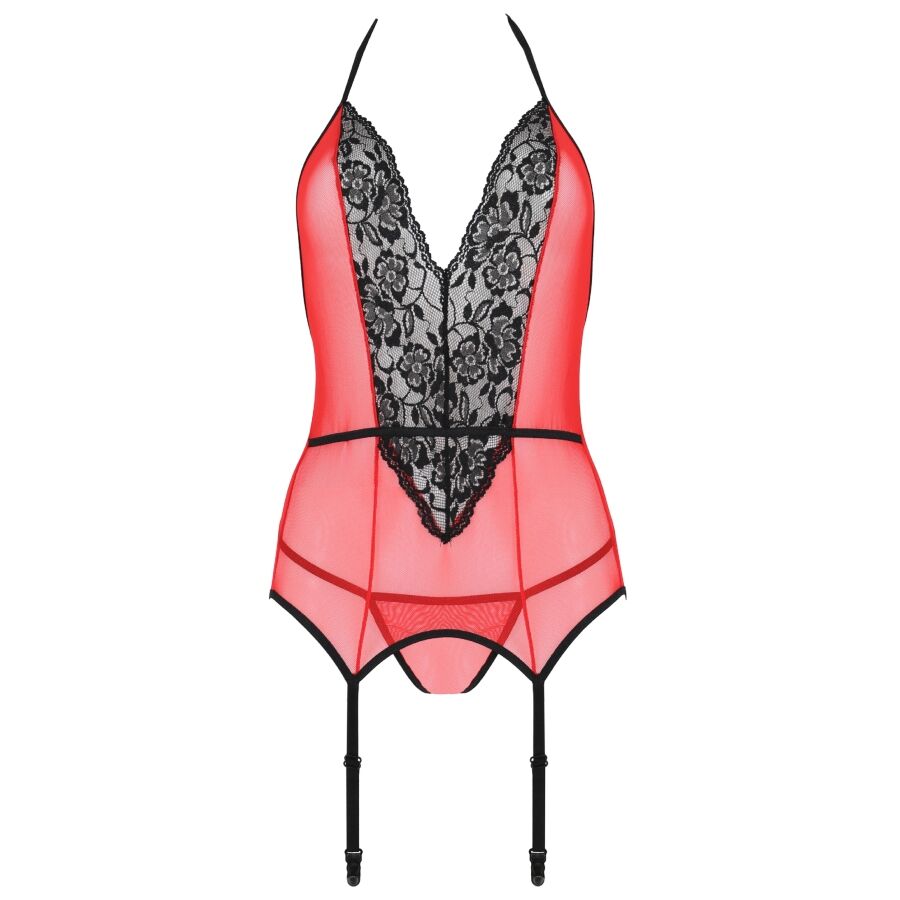 PASSION - PEONIA CORSET EROTIC LINE RED L/XL - Image 4