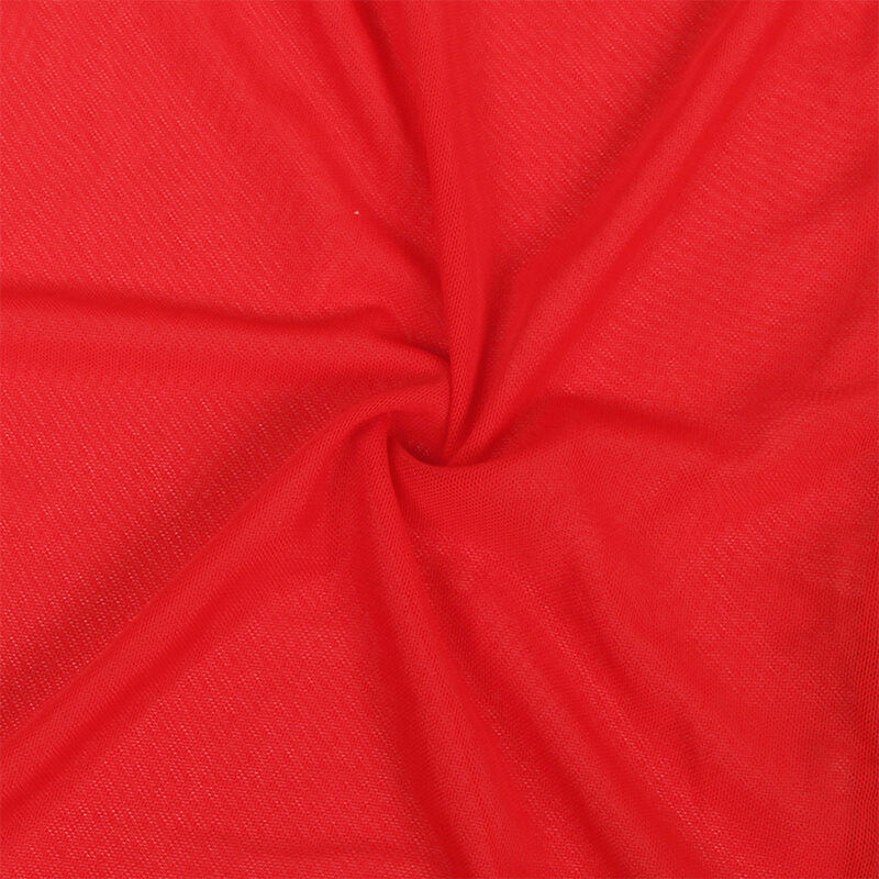 SUBBLIME - TRANSPARENT FABRIC ROBE WITH LACE DETAIL RED S/M - Image 10