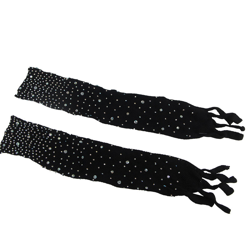SUBBLIME - 952174 FISHNET BODYSTOCKING WITH GLOVES AND DIAMONDS BLACK ONE SIZE - Image 5