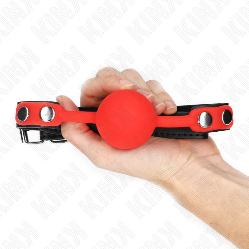 KINK - RED SILICONE BALL 4 CM GAG 60 x 2 CM - Image 4