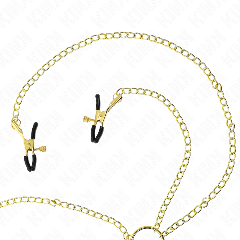 KINK - 4 NIPPLE AND CLIT CLAMPS ADJUSTABLE GOLD - Image 2