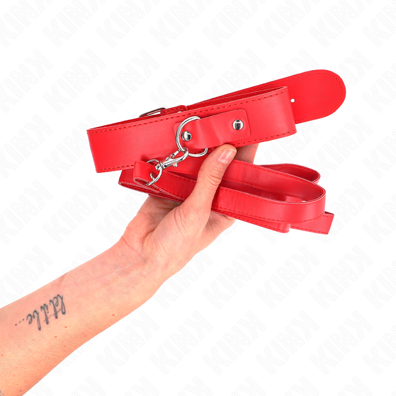 KINK - NECKLACE WITH BELT 116 CM ROJO STRAP ADJUSTABLE 32-50 CM X 8 CM - Image 3