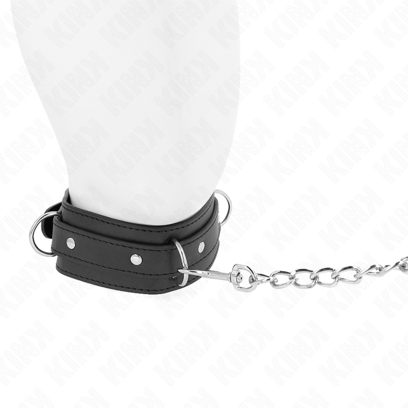 KINK - NECKLACE WITH LEASH 65 CM 3 RING MODEL 1 ADJUSTABLE 38-49 CM X 5 CM - Image 3