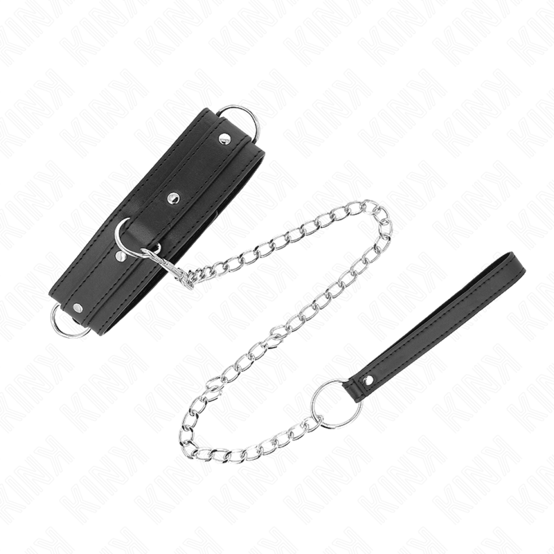 KINK - NECKLACE WITH LEASH 65 CM 3 RING MODEL 1 ADJUSTABLE 38-49 CM X 5 CM - Image 4