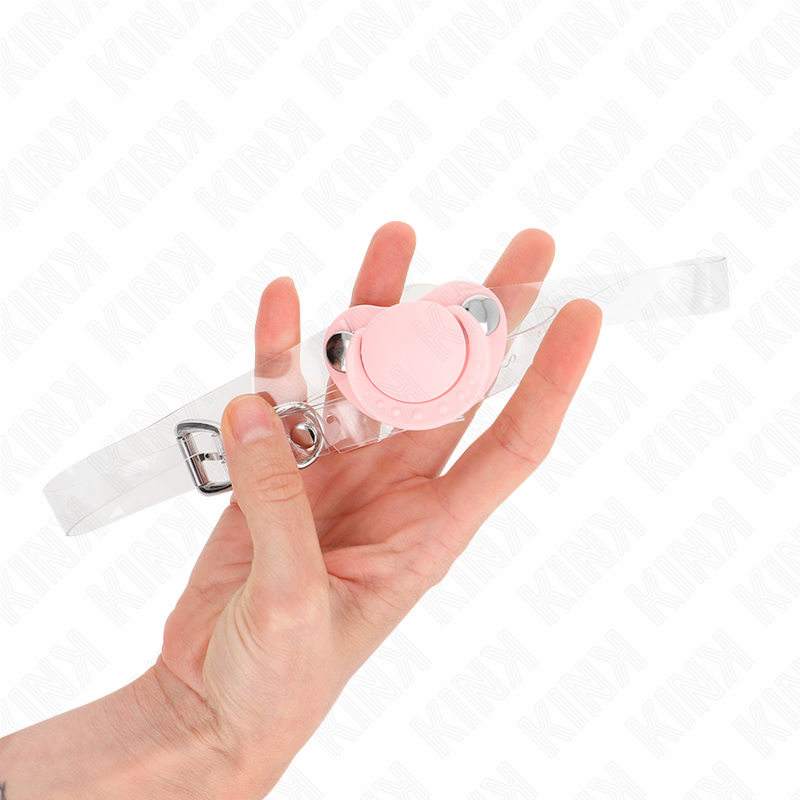 KINK - PINK PACIFIER SHAPED GAG 5.5 x 4 CM ADJUSTABLE 43-60 CM - Image 3