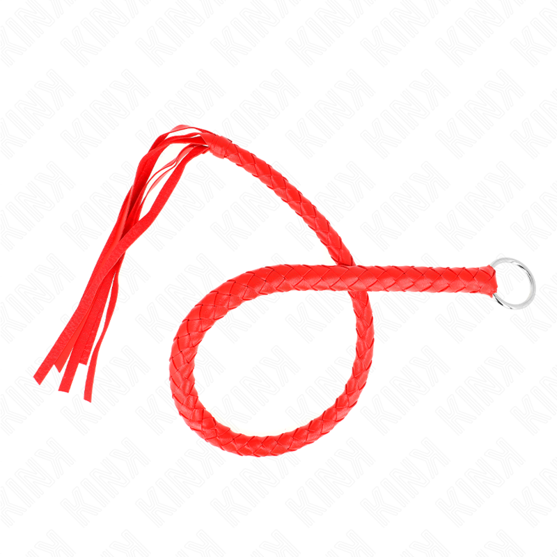 KINK - SNAKE WHIP WITH RED HAND RING 65 CM - Image 2