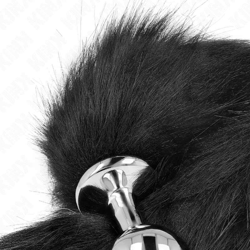 KINK - ANAL PLUG SIZE M 8 X 3.5 CM WITH SYNTHETIC TAIL 40 CM BLACK - Image 4