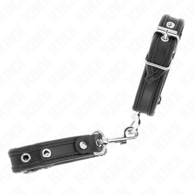KINK - MINI BLACK WRISTBANDS WITH STUDS ADJUSTABLE 16-22 CM X 2 CM - Image 2