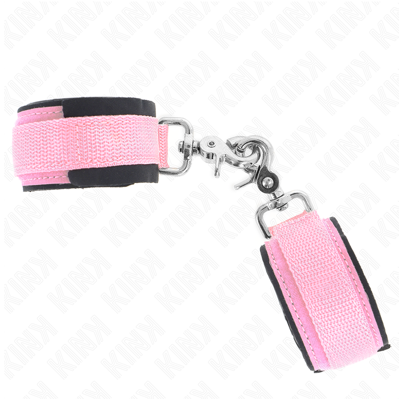 KINK - ADJUSTABLE NEOPRENE WRIST RESTRAINTS PINK ADJUSTABLE 22-34 CM - Image 2