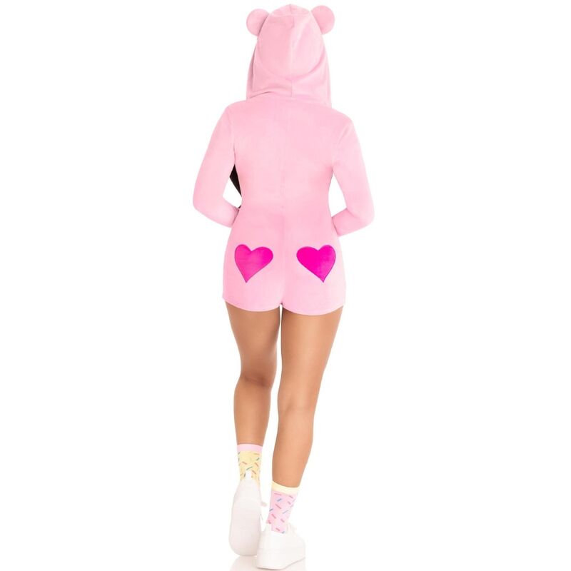 LEG AVENUE - TEDDY BEAR VELVET BODYSUIT PINK S - Image 8