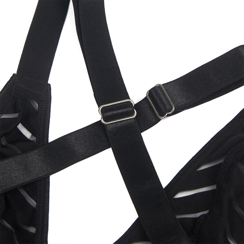 SUBBLIME - 954154 BODY WITH GARTER BELT BLACK L/XL - Image 6
