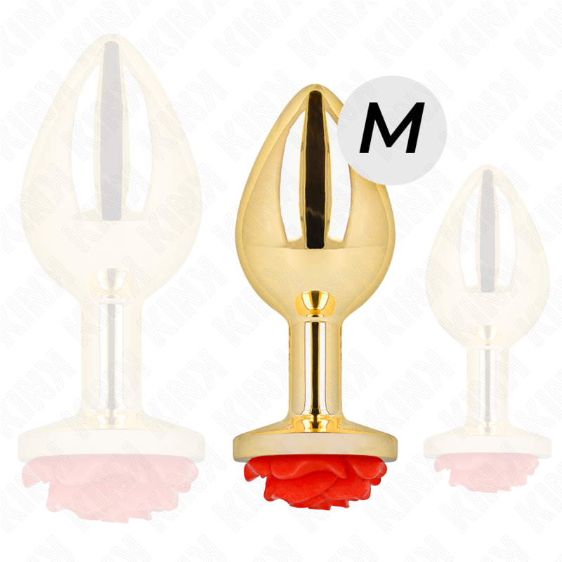 KINK - PLUG ANAL GOLD ROSE RED SIZE M - Image 2