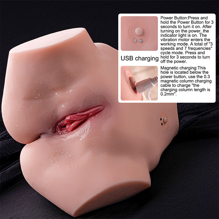 XISE - TRACY VIBRATING REALISTIC MULTIPOSITION VAGINA AND ANUS MASTURBATOR - Image 10