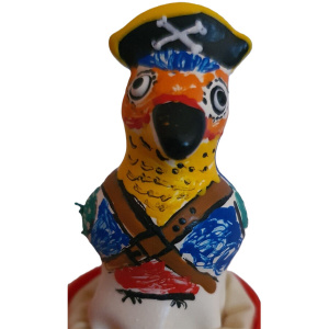 CONDOMERIE - HANDPAINTED NOVELTY CONDOMS CAPTAIN PARROT
