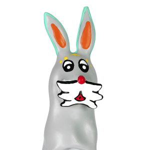 CONDOMERIE - HANDPAINTED NOVELTY CONDOMS BUNNY XL