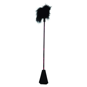 CALEXOTICS - SCANDAL BLACK FEATHER WHIP