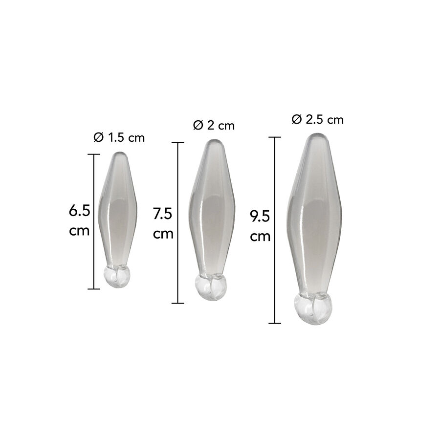 TOYJOY - ANAL PLAY 3-PIECE TRANSPARENT FINGER RIMMER - Image 2