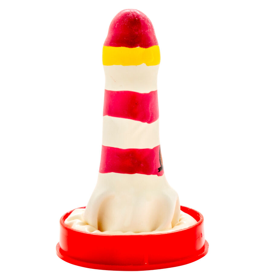 CONDOMERIE - HANDPAINTED NOVELTY CONDOMS LIGHTHOUSE - Image 2