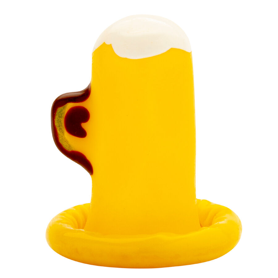CONDOMERIE - HANDPAINTED NOVELTY CONDOMS GLASS OF BEER - Image 4