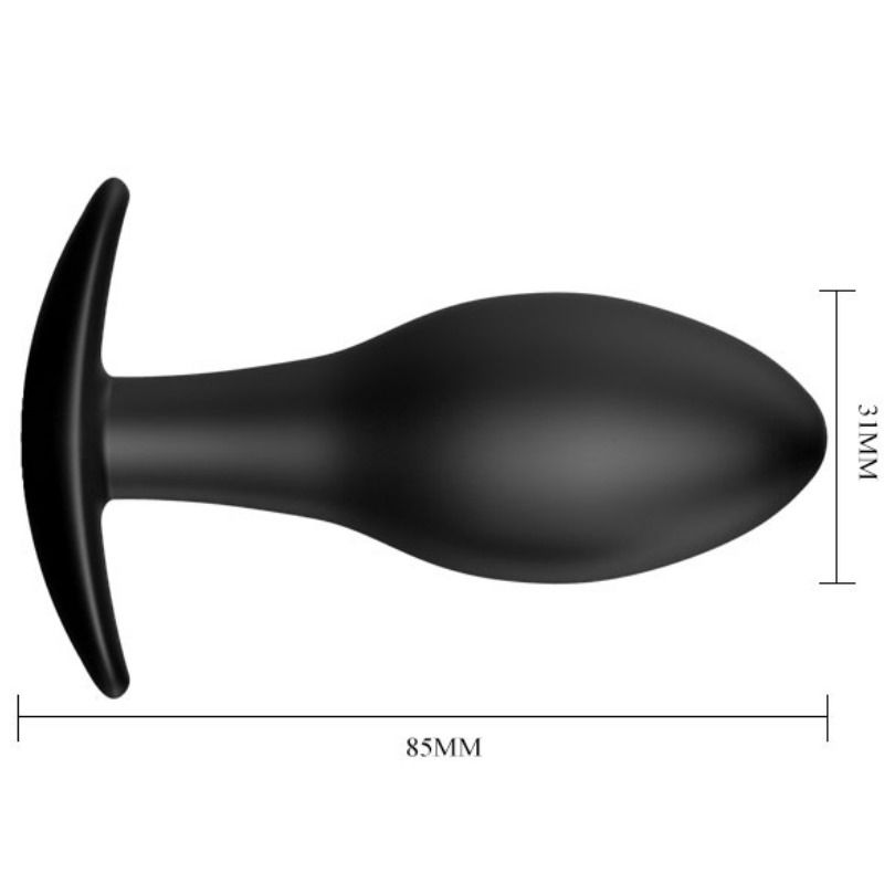PRETTY LOVE - ANAL PLUG SILICONE ANCHOR 8.5 CM BLACK - Image 5