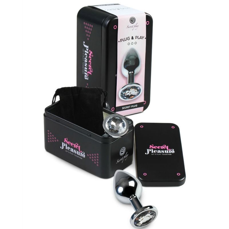 SECRETPLAY - PLUG ANAL TRANSPARENT ALUMINUM 8 CM - Image 2