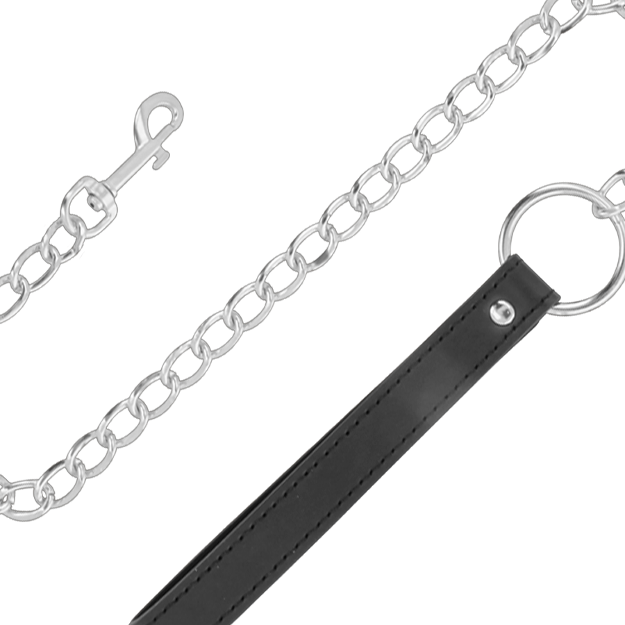 DARKNESS - COMFORTABLE POSTURE NECKLACE WITH LEATHER CHAIN - Image 3