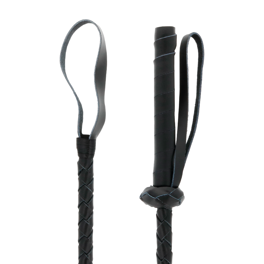 DARKNESS - LEATHER FETISH BDSM WHIP 60CM - Image 2