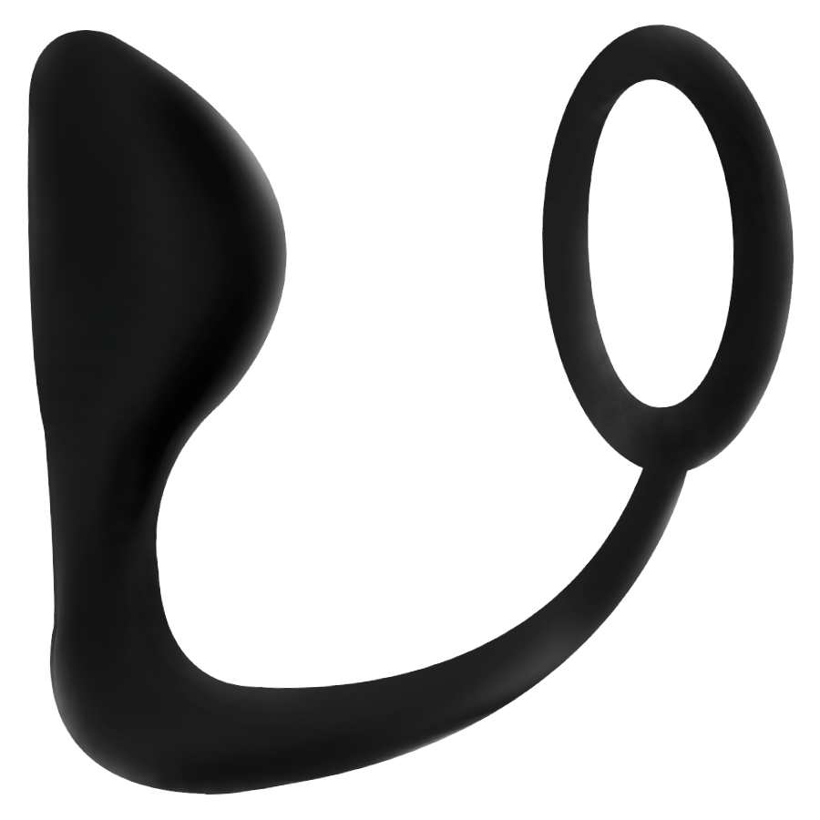 ADDICTED TOYS - ANAL PLUG WITH BLACK PENIS RING - Image 3